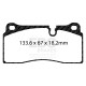 Zavore EBC Zadnje zavorne ploščice EBC Redstuff Ceramic DP32425C | race-shop.si
