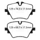 Zavore EBC Sprednje zavorne ploščice EBC Redstuff Ceramic DP32501C | race-shop.si