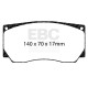 Zavore EBC Zavorne ploščice EBC Racing SR21 Sintered DP8085.17SR21 | race-shop.si