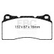 Zavore EBC Sprednje/Zadnje zavorne ploščice EBC Racing RP-X DP81110RPX | race-shop.si
