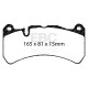 Zavore EBC Sprednje/Zadnje zavorne ploščice EBC Racing RP-X DP81591RPX | race-shop.si