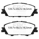 Zavore EBC Sprednje zavorne ploščice EBC Ultimax OEM Replacement DPX3099 | race-shop.si