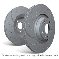 Sprednji zavorni diski EBC Turbo Grooved GD2033