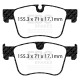 Zavore EBC Sprednji komplet EBC PD01KF1754 - Zavorni diski Premium OE + zavorne ploščice Greenstuff | race-shop.si