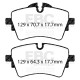 Zavore EBC Sprednji komplet EBC PD02KF611 - Zavorni diski Premium OE + zavorne ploščice Redstuff Ceramic | race-shop.si