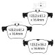 Zavore EBC Zadnji komplet EBC PD02KR509 - Zavorni diski Premium OE + zavorne ploščice Redstuff Ceramic | race-shop.si