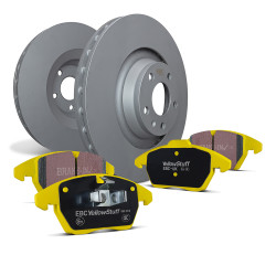 Sprednji komplet EBC PD03KF1352 - Zavorni diski Premium OE + zavorne ploščice Yellowstuff