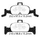 Zavore EBC Sprednji komplet EBC PD03KF1533 - Zavorni diski Premium OE + zavorne ploščice Yellowstuff | race-shop.si