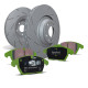 Zavore EBC Sprednji komplet EBC PD06KF831 - Zavorni diski Ultimax Grooved + zavorne ploščice Greenstuff | race-shop.si