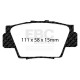 Zavore EBC Zadnji komplet EBC PD07KR270 - Zavorni diski Ultimax Grooved + zavorne ploščice Redstuff Ceramic | race-shop.si