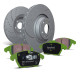 Zavore EBC Sprednji komplet EBC PD11KF1107 - Zavorni diski Turbo Grooved + zavorne ploščice Greenstuff | race-shop.si