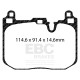Zavore EBC Sprednji komplet EBC PD13KF899 - Zavorni diski Turbo Grooved + zavorne ploščice Yellowstuff | race-shop.si