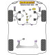 Poliuretanski silent bloki Powerflex Lower Engine Mount Insert Renault Twingo II inc RS (2007-2014) Road Series | race-shop.si