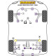 Poliuretanski silent bloki Powerflex Rear Diff Mounting Bush Subaru Forester SG (2002 - 2008) Heritage | race-shop.si