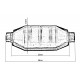 Nadomestni katalizatorji Universal replacement catalytic (resonator) RACES round, 57 mm | race-shop.si