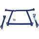 Stebrički Strut bar front lower - LANCER EVO 7-9 BLUE | race-shop.si