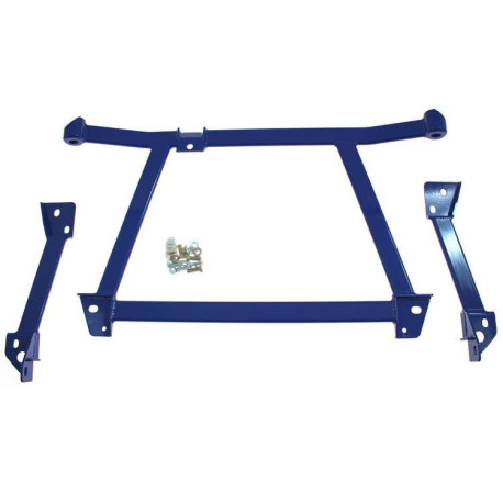 Stebrički Strut bar front lower - LANCER EVO 7-9 BLUE | race-shop.si