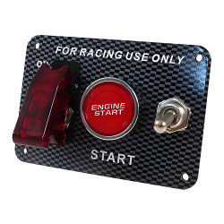 Carbon-style engine start panel