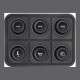 Standalone ecu, display and accessories Ecumaster 6 position CAN KEYBOARD | race-shop.si
