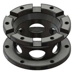 Steering wheel spacer OMP, lenght 40mm