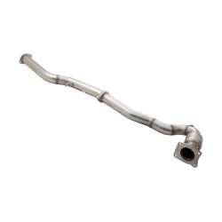 3" Downpipe with High-Flow Catalytic Converter, 304 Matt finish Stainless Steel (track only)