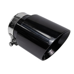 Exhaust tip RACES INOX 101mm, input 63mm - Gloss Black