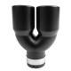 UNIVERZALNI TIP Exhaust tip RACES INOX 2x101mm, input 63mm - Matt | race-shop.si