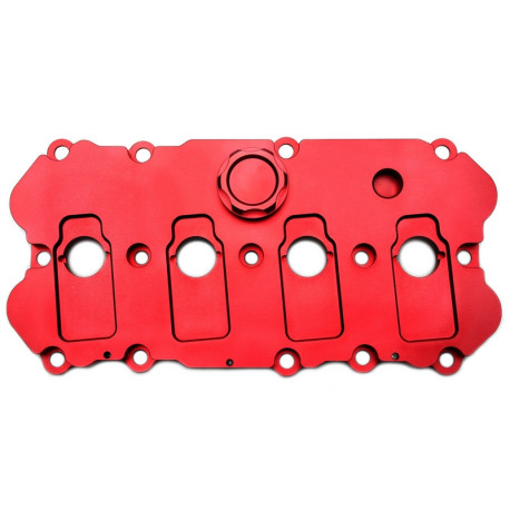 Glava motorja TA-TECHNIX aluminijast pokrov ventilov za VW Eos (1F) 2.0 TFSI EA113, rdeča | race-shop.si