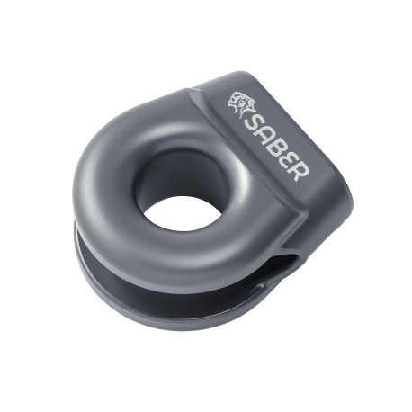 New SABER objemka za vrv vitla, aluminij 6061, siva | race-shop.si