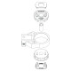 Poliuretanski silent bloki Powerflex Lower Engine Mount Bush Ford Focus MK3 RS | race-shop.si