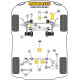Poliuretanski silent bloki Powerflex Rear Diff Front Mounting Bush Insert Ford Focus MK3 RS | race-shop.si