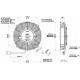 Ventilatorji 24V Univerzalni električni ventilator SPAL 190mm - pihanje, 24V | race-shop.si