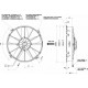 Ventilatorji 24V Univerzalni električni ventilator SPAL 305mm - pihanje, 24V | race-shop.si