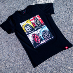 T-shirt JR-Wheels MIX Black