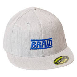 Kapa s šiltom BRAID, svetlo siva