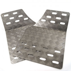 Aluminium anti-slip floor 600 x 410mm (2psc)