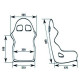 Športni sedeži z odobritvijo FIA FIA sport seat OMP TRS-E | race-shop.si