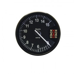 STACK ST200 Clubman tachometer gauge 80mm, 0- 6 -15000rpm - black