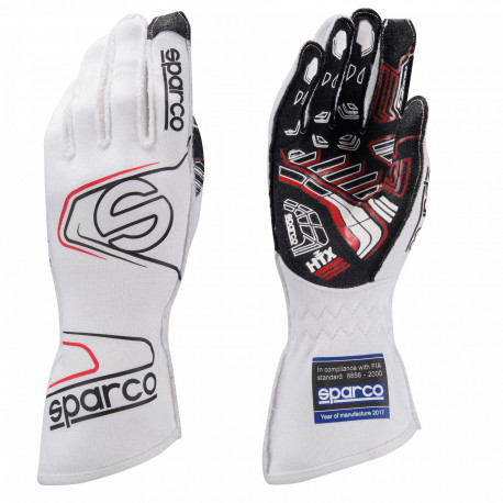 Rokavice Dirkalne rokavice Sparco Arrow EVO RG-7 s FIA homologacijo (zunanji šivi) bela | race-shop.si