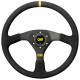 Volani 3 spokes steering wheel OMP VELOCITA , 380mm suede, Flat | race-shop.si