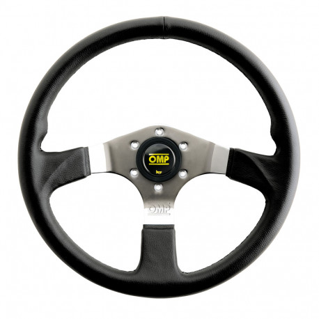 Volani 3 spokes steering wheel OMP Asso, 350mm Polyurethane, Flat | race-shop.si