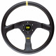Volani 3 spokes steering wheel OMP VELOCITA , 350mm Leather, Flat | race-shop.si