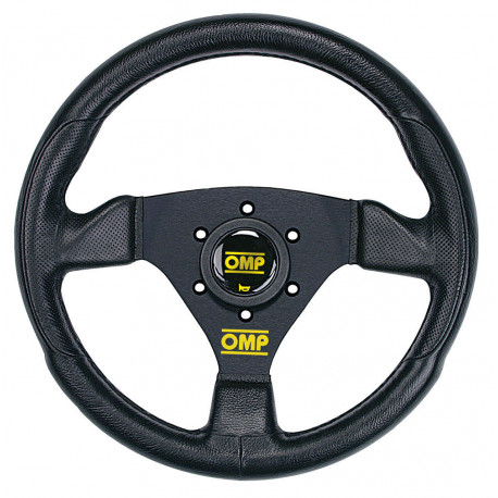 Volani 3 spokes steering wheel OMP Trecento, 300mm Polyurethane, Flat | race-shop.si