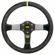 Volani 3 spokes steering wheel OMP Carbon D, 350mm suede, 95mm | race-shop.si