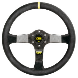 3 spokes steering wheel OMP Carbon D, 350mm suede, 95mm