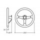 Volani 3-kraki volanski obroč OMP Carbon D, 350mm, semiš, 95mm zamik, črna/rumena/karbon | race-shop.si