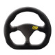 Promocije 3-kraki volanski obroč OMP Formula Quadro, 250mm, poliuretan, brez zamika, črna | race-shop.si