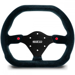 3-kraki volanski obroč Sparco P310, 310mm, semiš, brez zamika, črna/rdeča