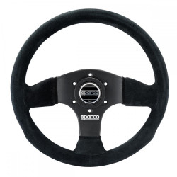 3 spokes steering wheel Sparco P300, 300mm suede, Flat