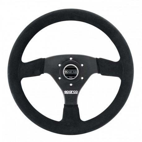 Volani 3-kraki volanski obroč Sparco R323, 330mm, semiš, 39mm zamik, črna | race-shop.si